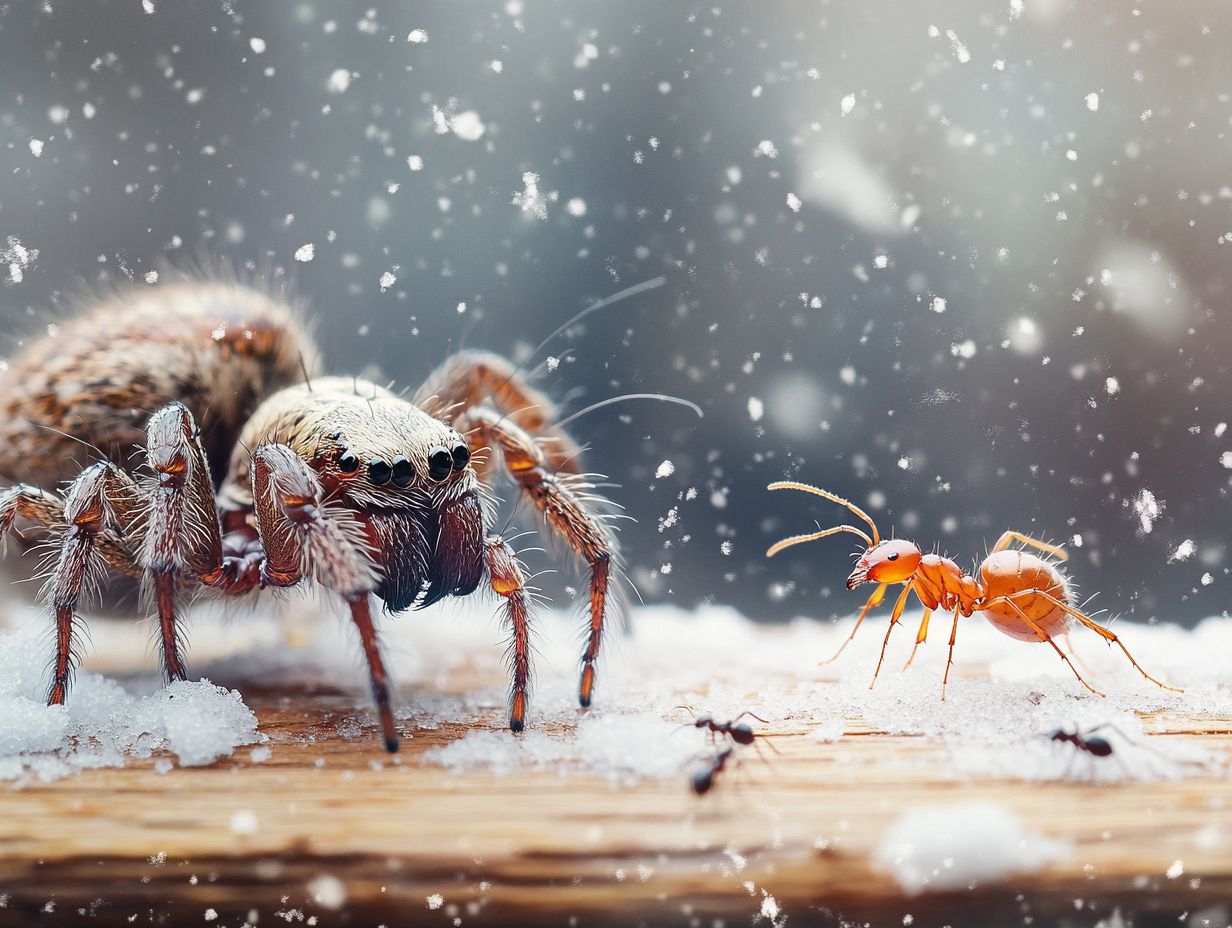 Infographic of common winter pests and myths