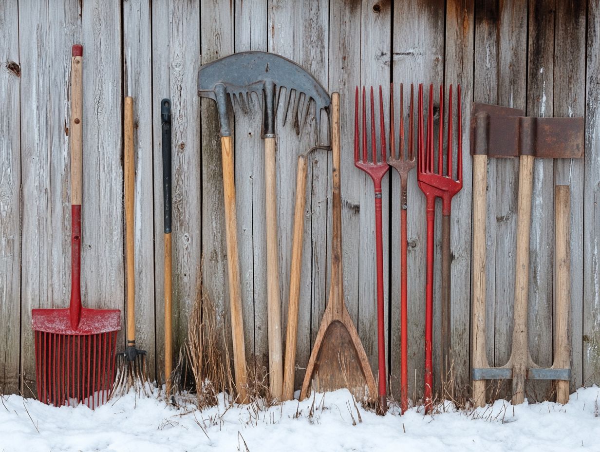 An overview image of frequently asked questions about winter gardening