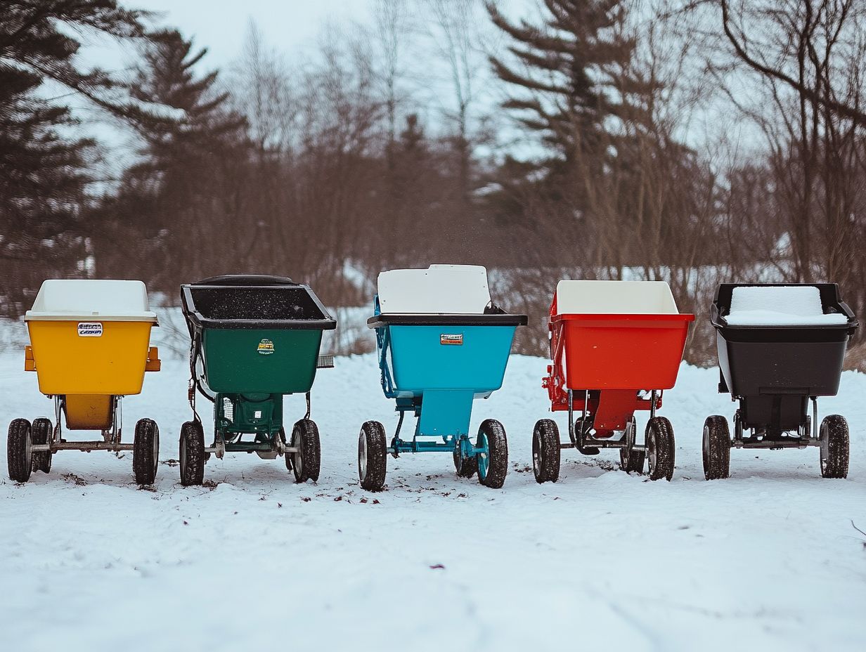 Image depicting factors to consider when choosing a fertilizer spreader for winter