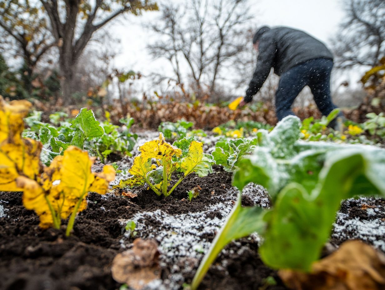 Infographic of key takeaways for winter crop care