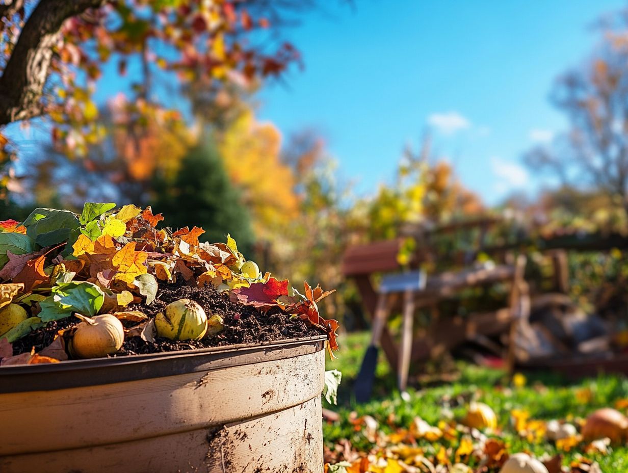 Visual summary of composting steps