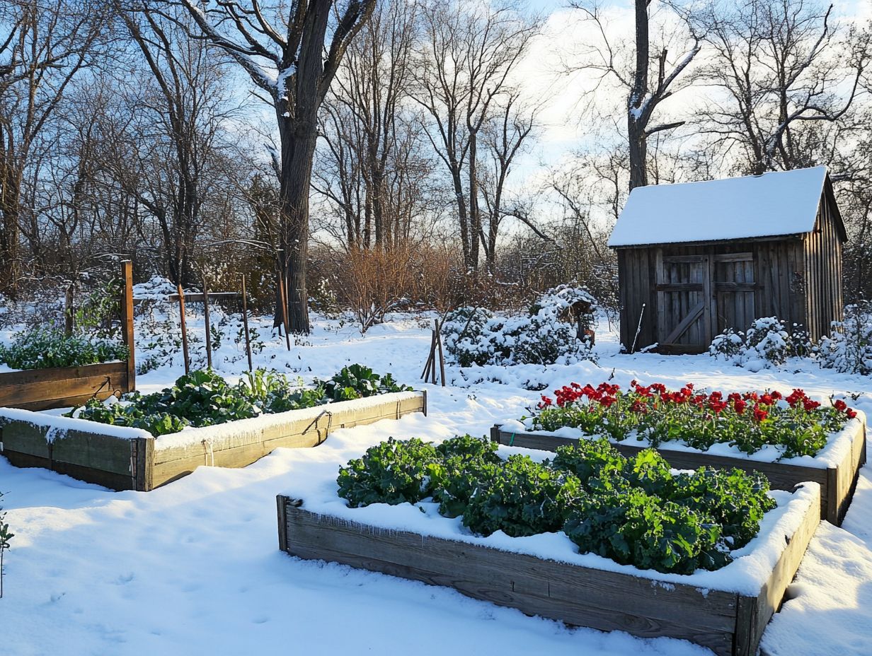 Tips for preparing your garden for winter gardening.