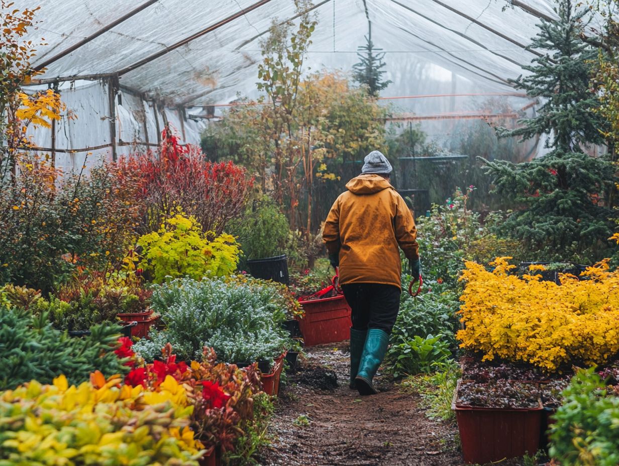 Image showing key takeaways for keeping a cold garden thriving.