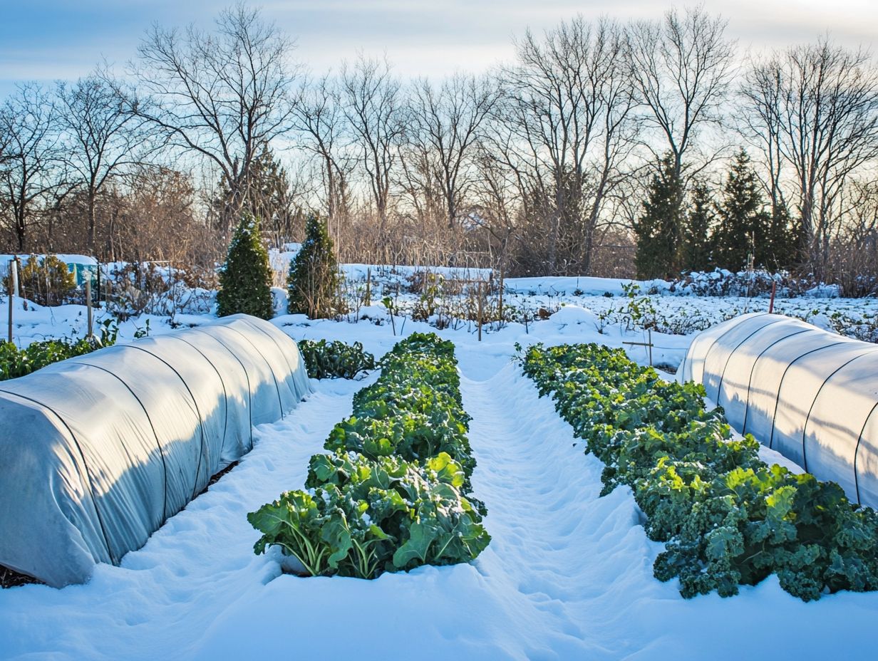 A well-prepared winter garden setup