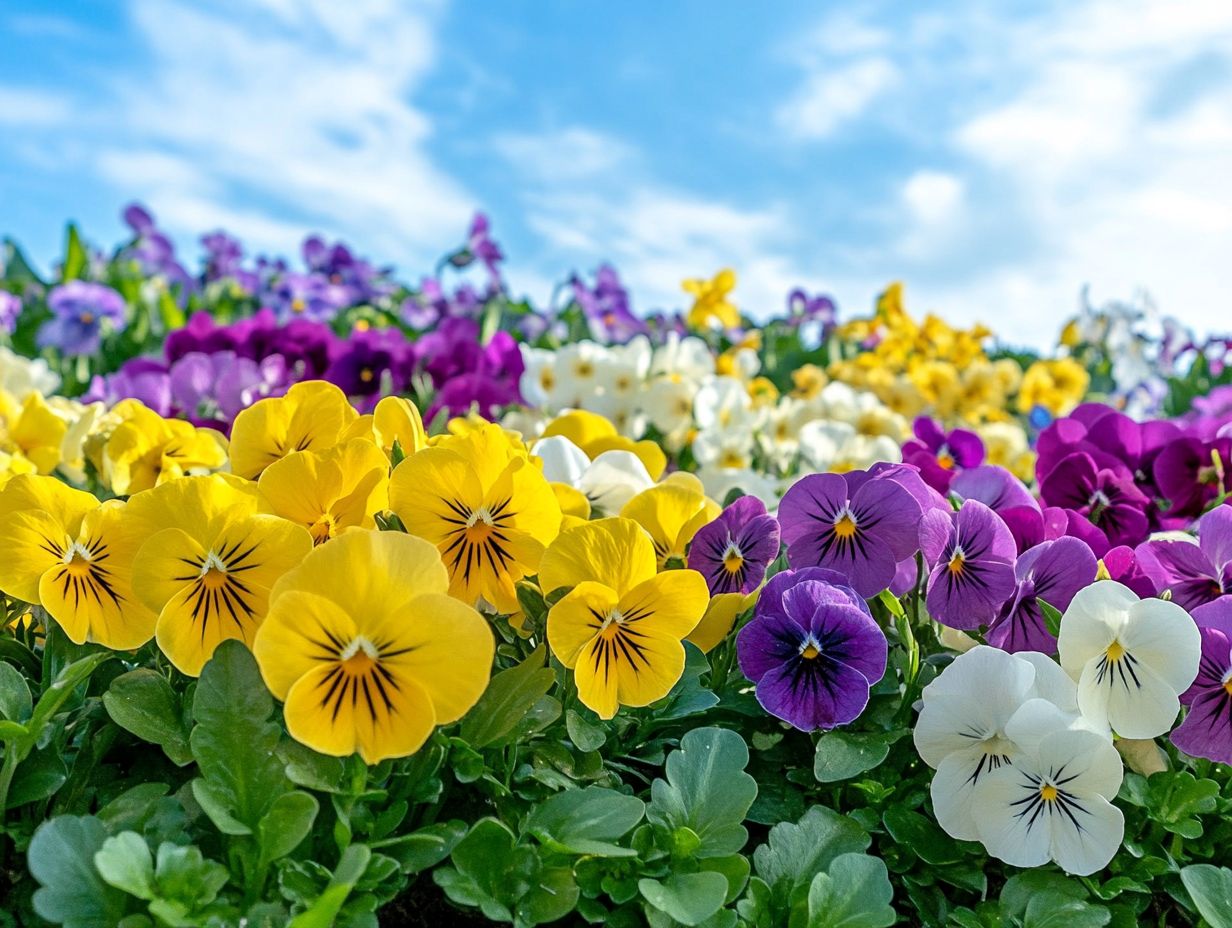 A beautiful arrangement of Sweet Alyssum flowers in a garden setting.