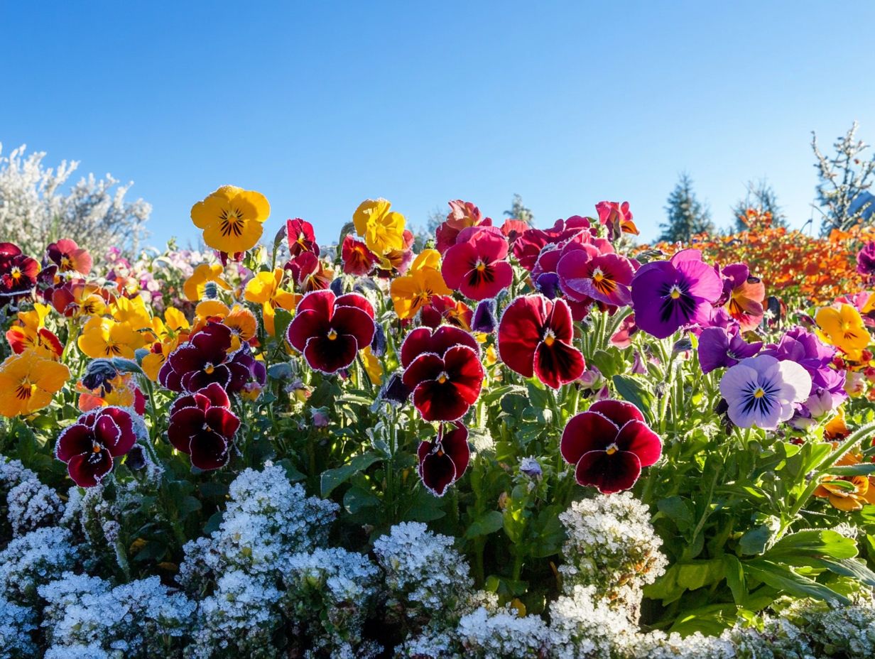 A visual summary of key takeaways for cold-climate gardening with annuals.