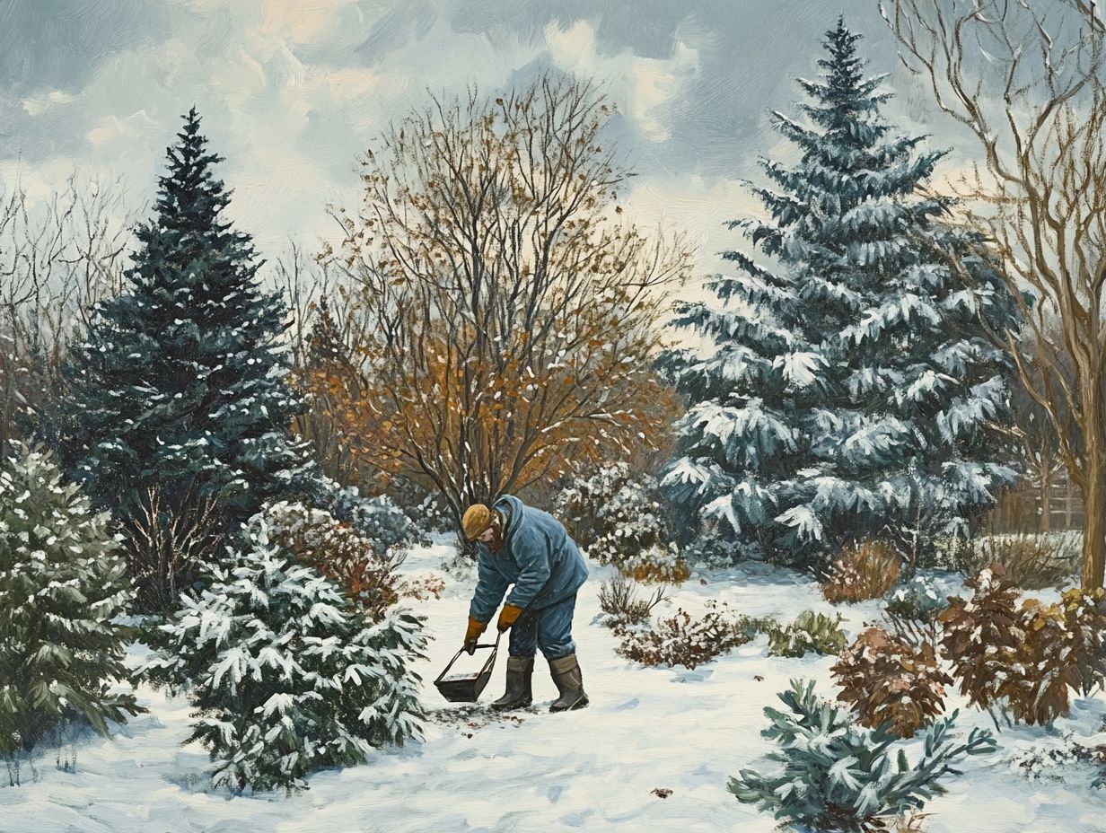 Illustration of Effective Winter Fertilization Techniques