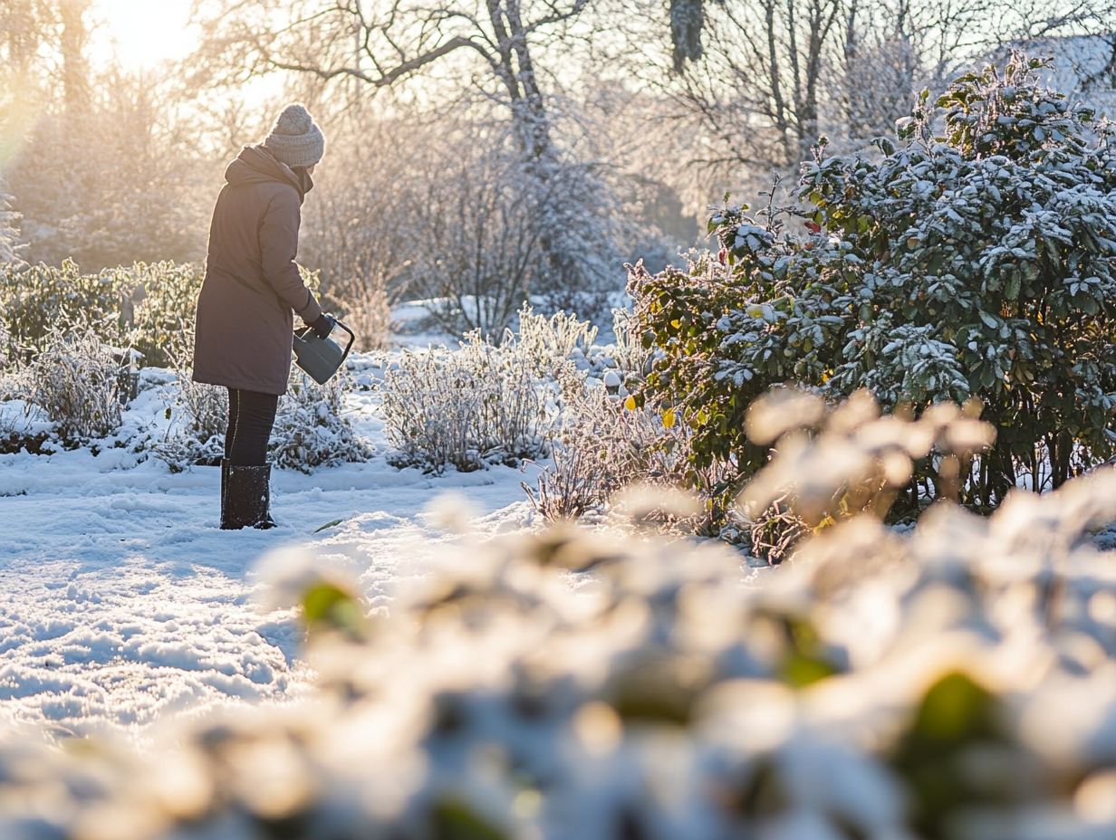 Best practices for winter watering