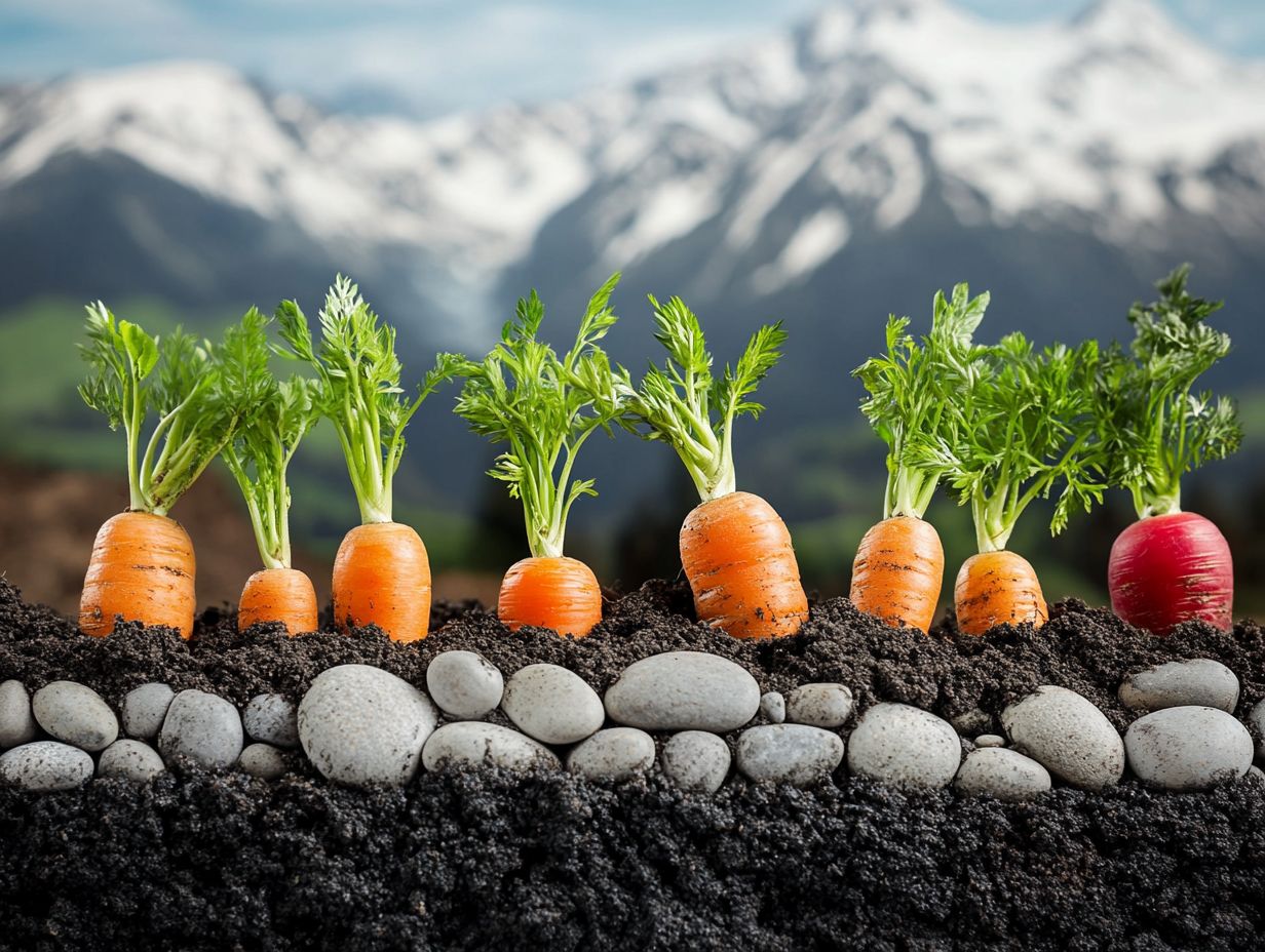 Infographic on Soil Types for Root Vegetables