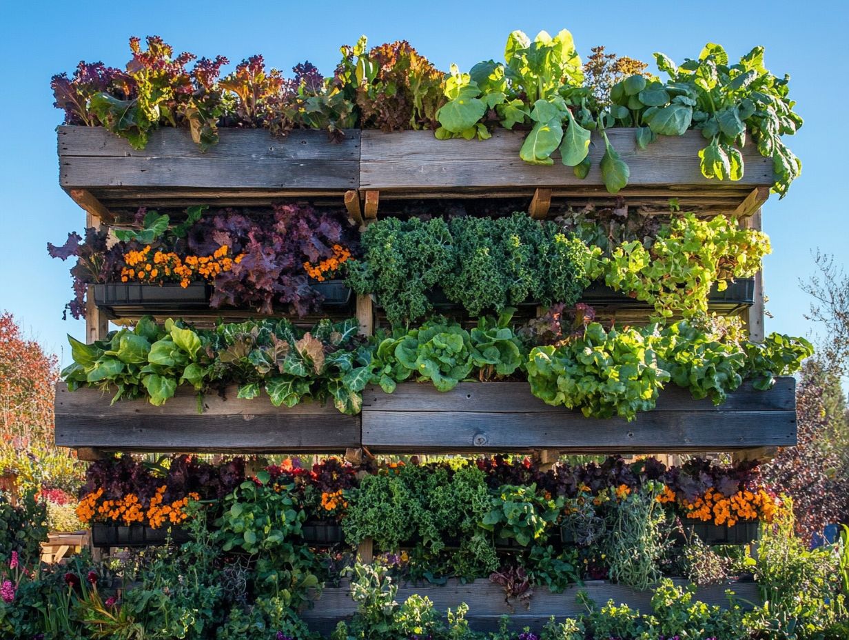 Image showcasing the best vertical garden plants for cold climates.