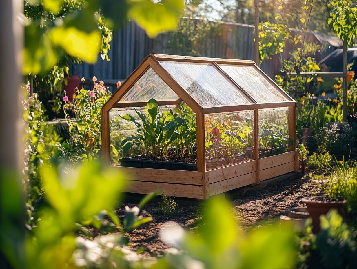 Visual guide to tips for success with a cold frame