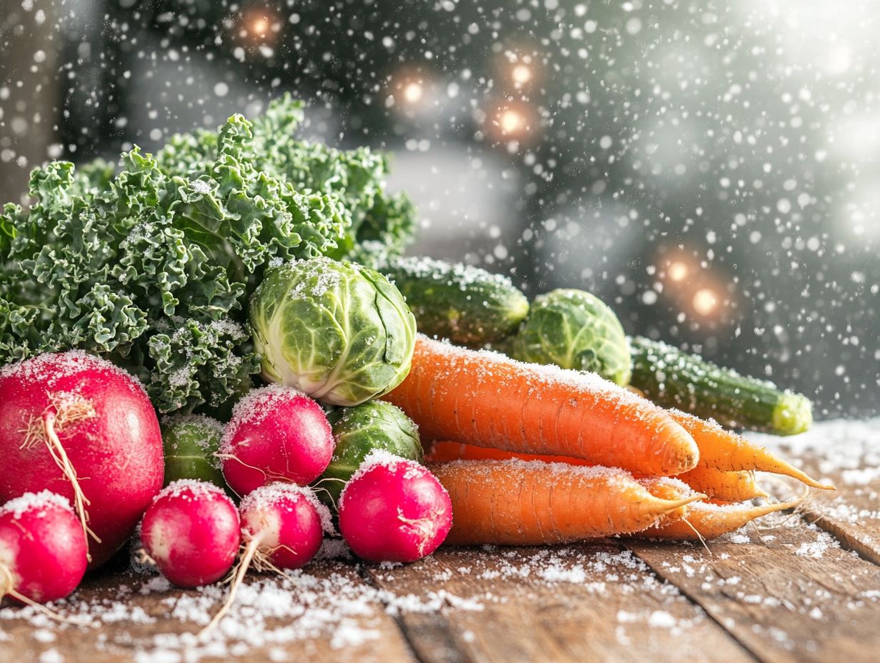 Colorful cold-climate vegetables and their uses in cooking