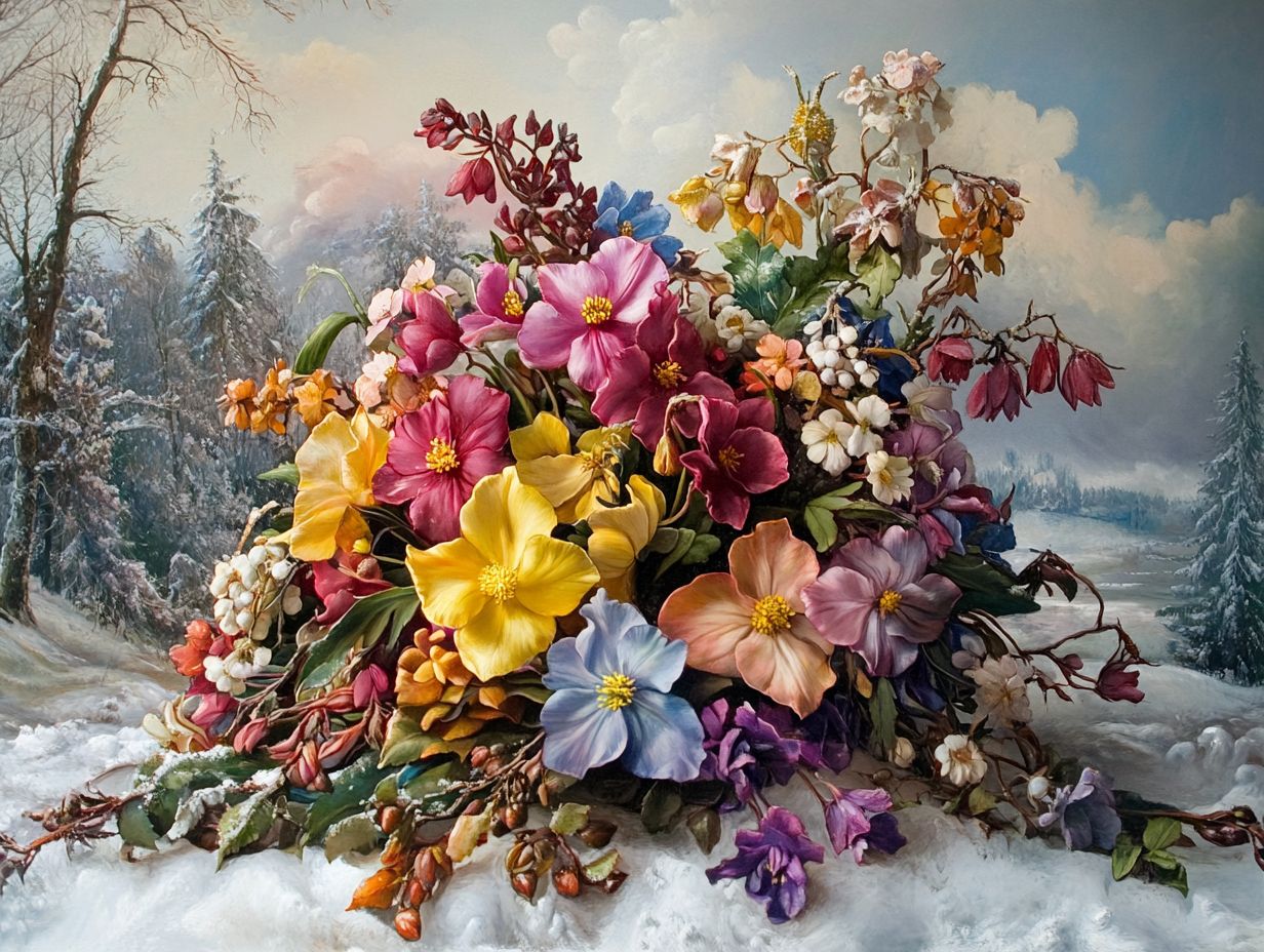 Choosing flowers for cold climate bouquets