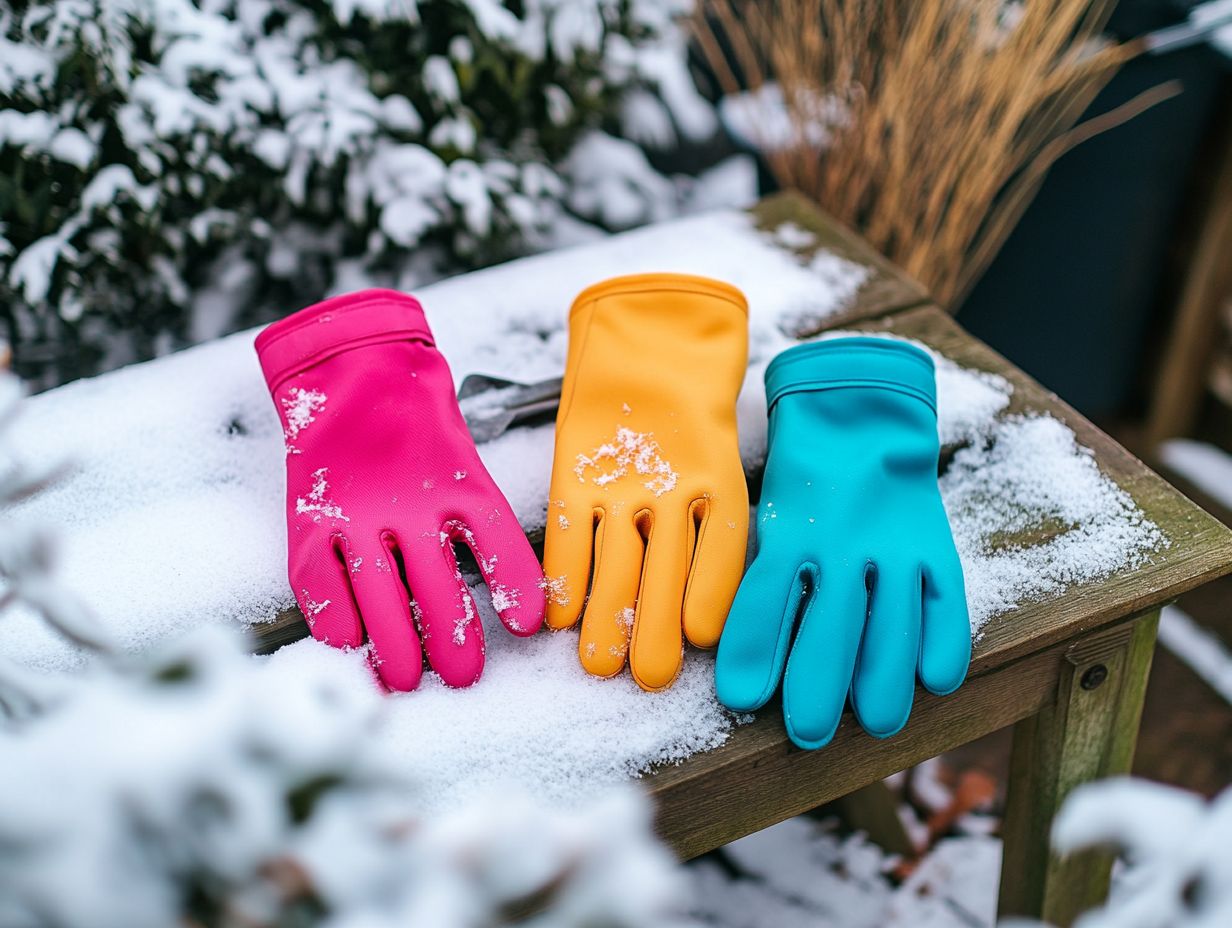 Image showing tips for maintaining and caring for gardening gloves