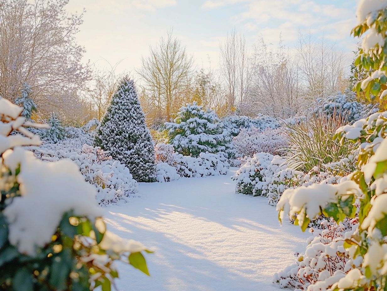 Visual representation of key takeaways for gardening in cold climates.