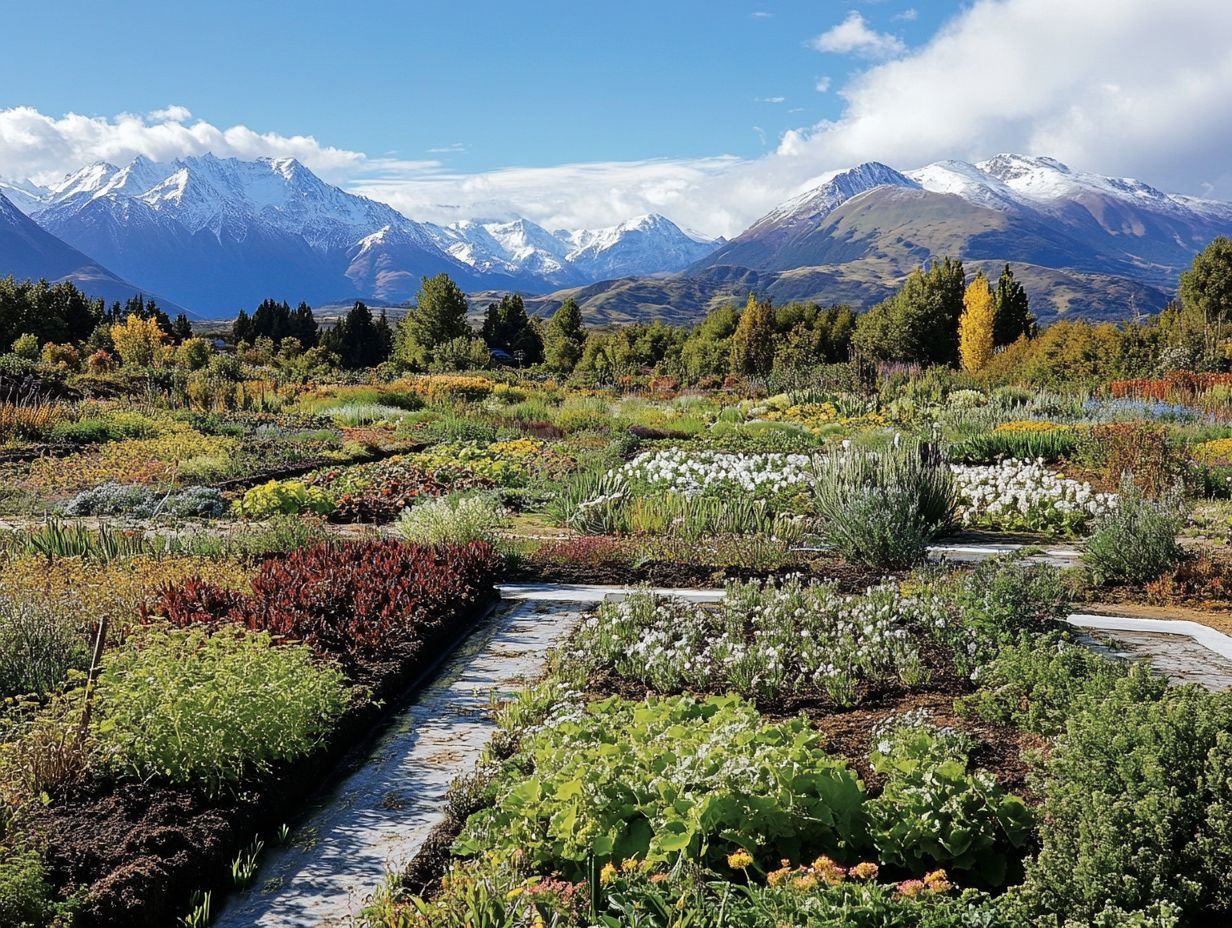 Illustration explaining planting zones for gardening