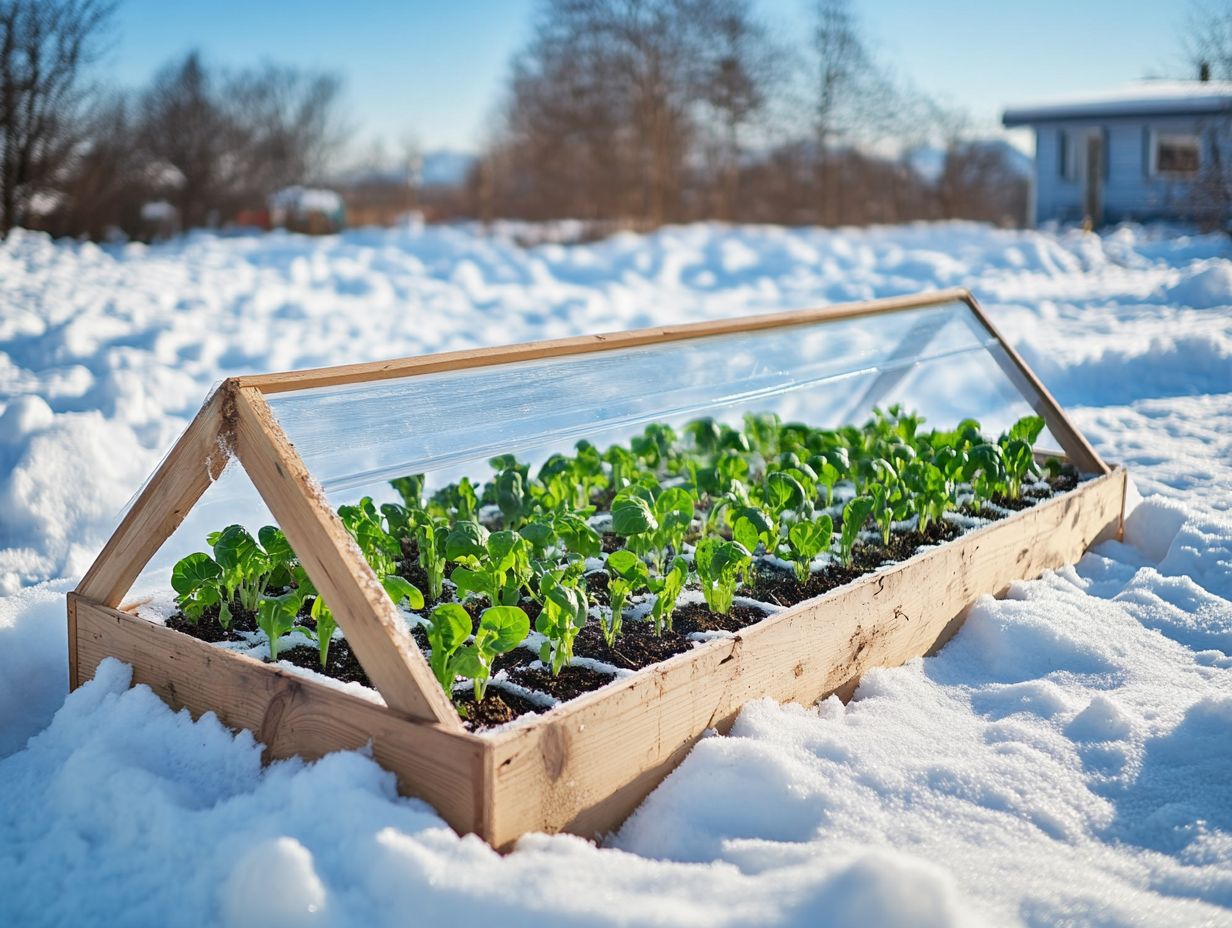 Various designs of cold frames for gardening