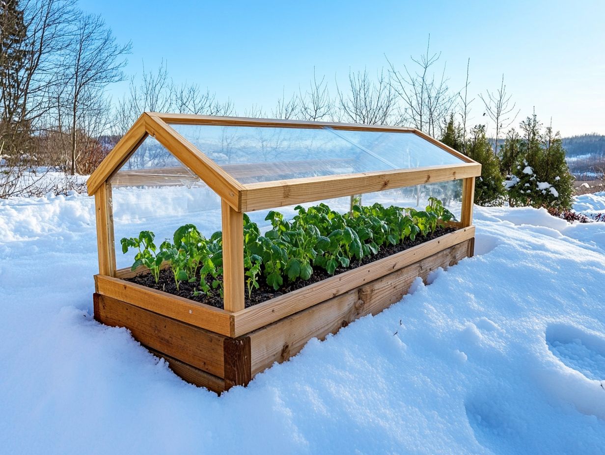 A variety of cold-tolerant vegetables suitable for winter gardening