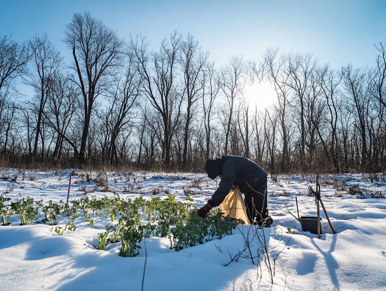 Image depicting frequently asked questions about cold-weather crops