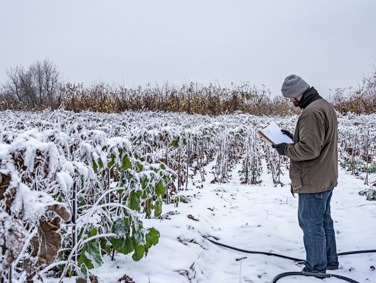 A visual guide on the importance of crop rotation in winter gardening.