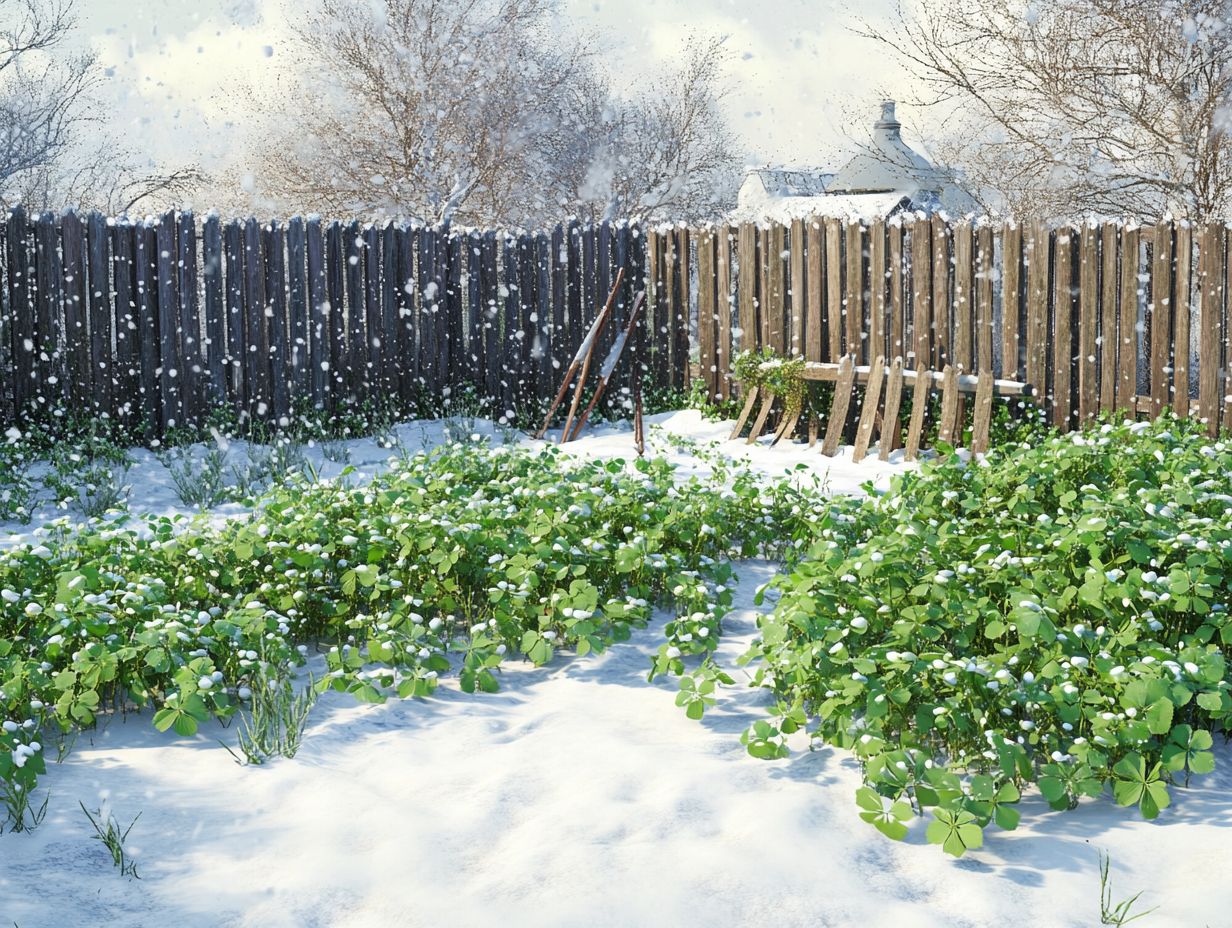 Cover crops during winter gardening