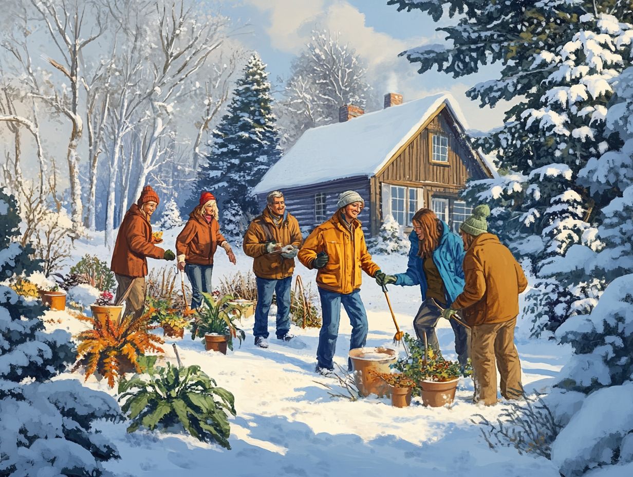 Image illustrating how to identify potential members for a cold-climate gardening club.