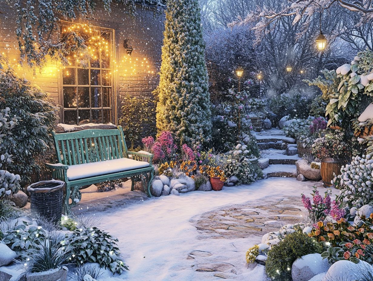 What are some key elements to consider when creating a wildlife garden or winter garden design?