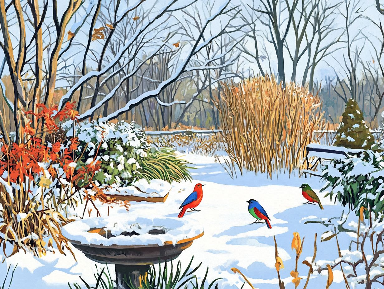 1. How can I create a winter wildlife habitat in my garden?