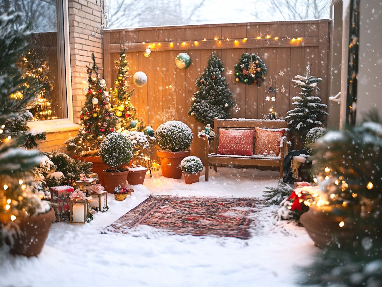 A beautiful indoor winter garden featuring vibrant plants and creative container arrangements