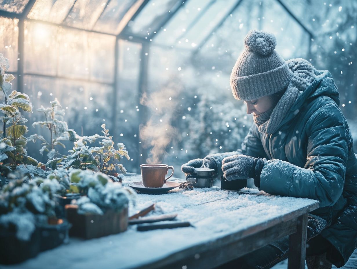 Why is it important to develop a winter gardening routine?