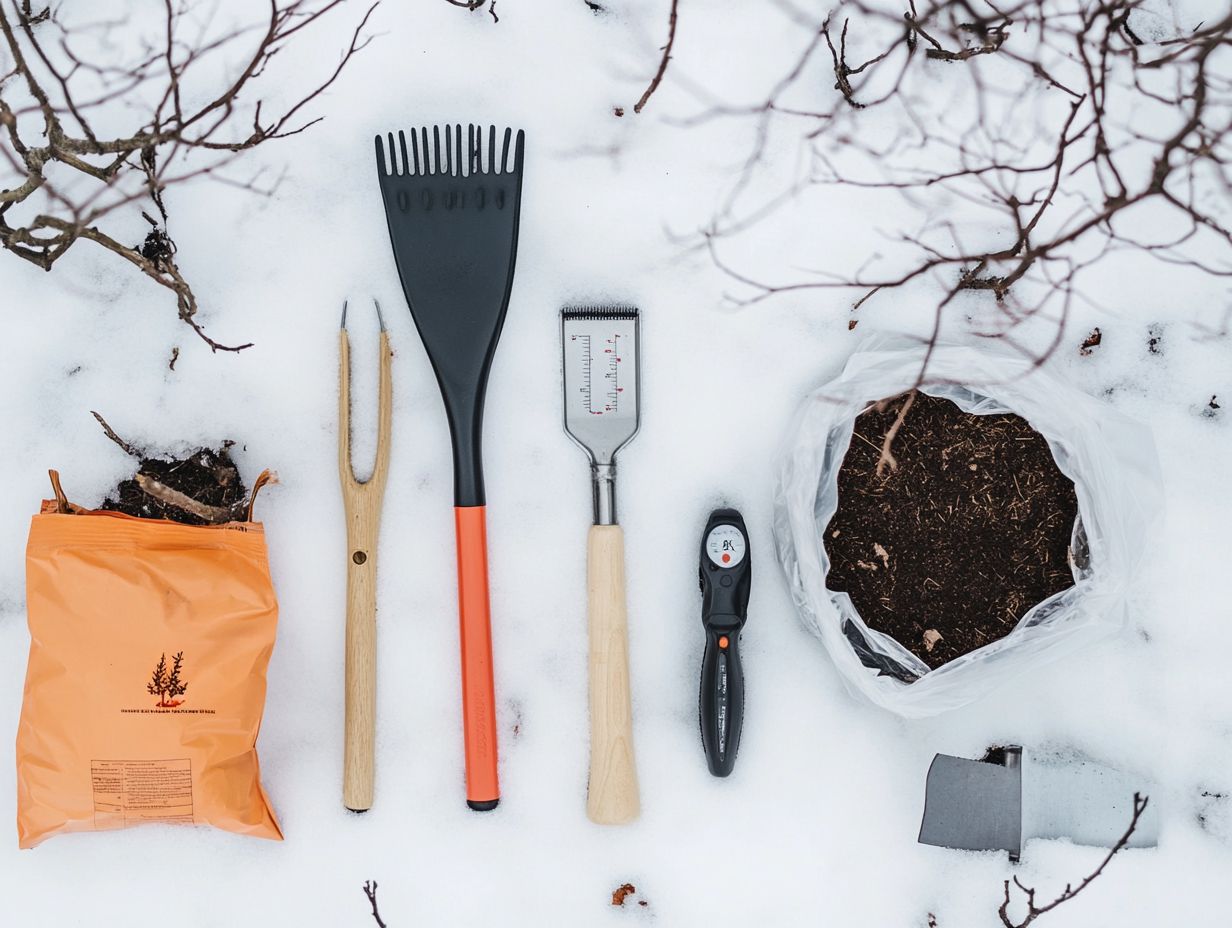 Can I use my regular gardening tools for winter garden prep?