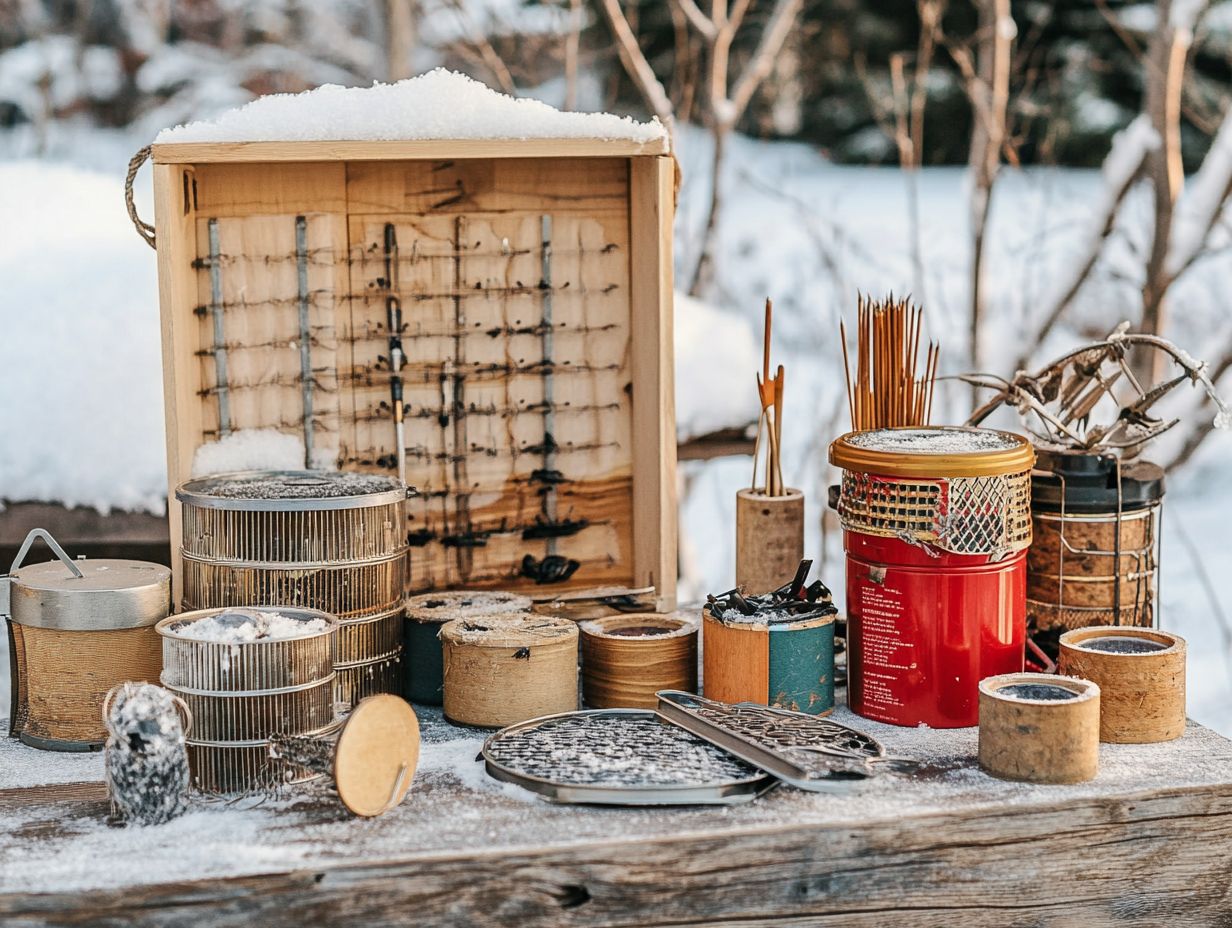 Image displaying essential traps for cold-weather pests.