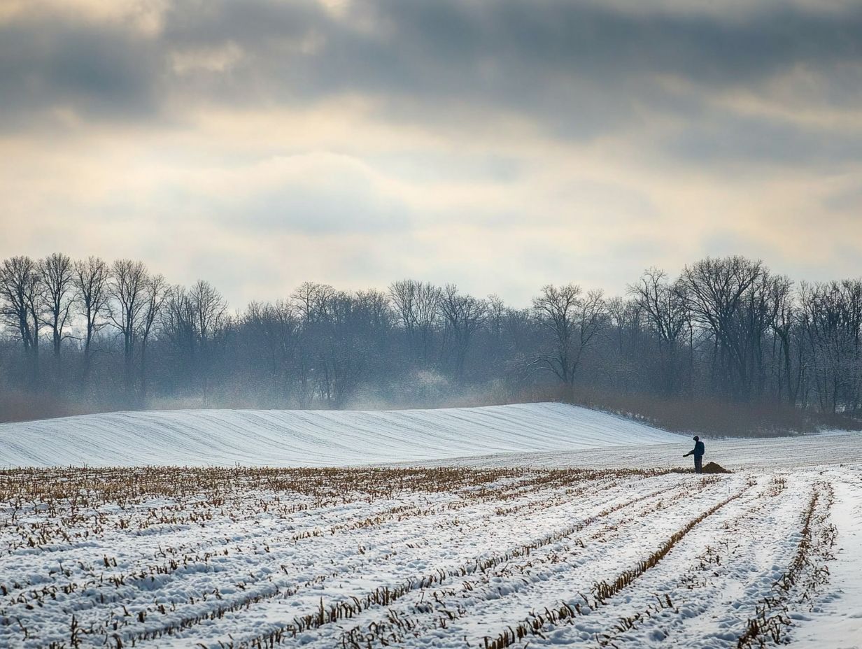 Infographic summarizing key takeaways for fertilizing winter crops.