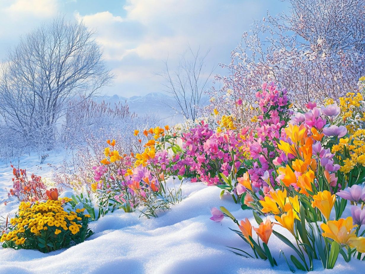 Colorful flowers that withstand cold weather