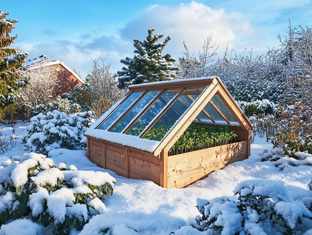 Image illustrating frequently asked questions about cold frames