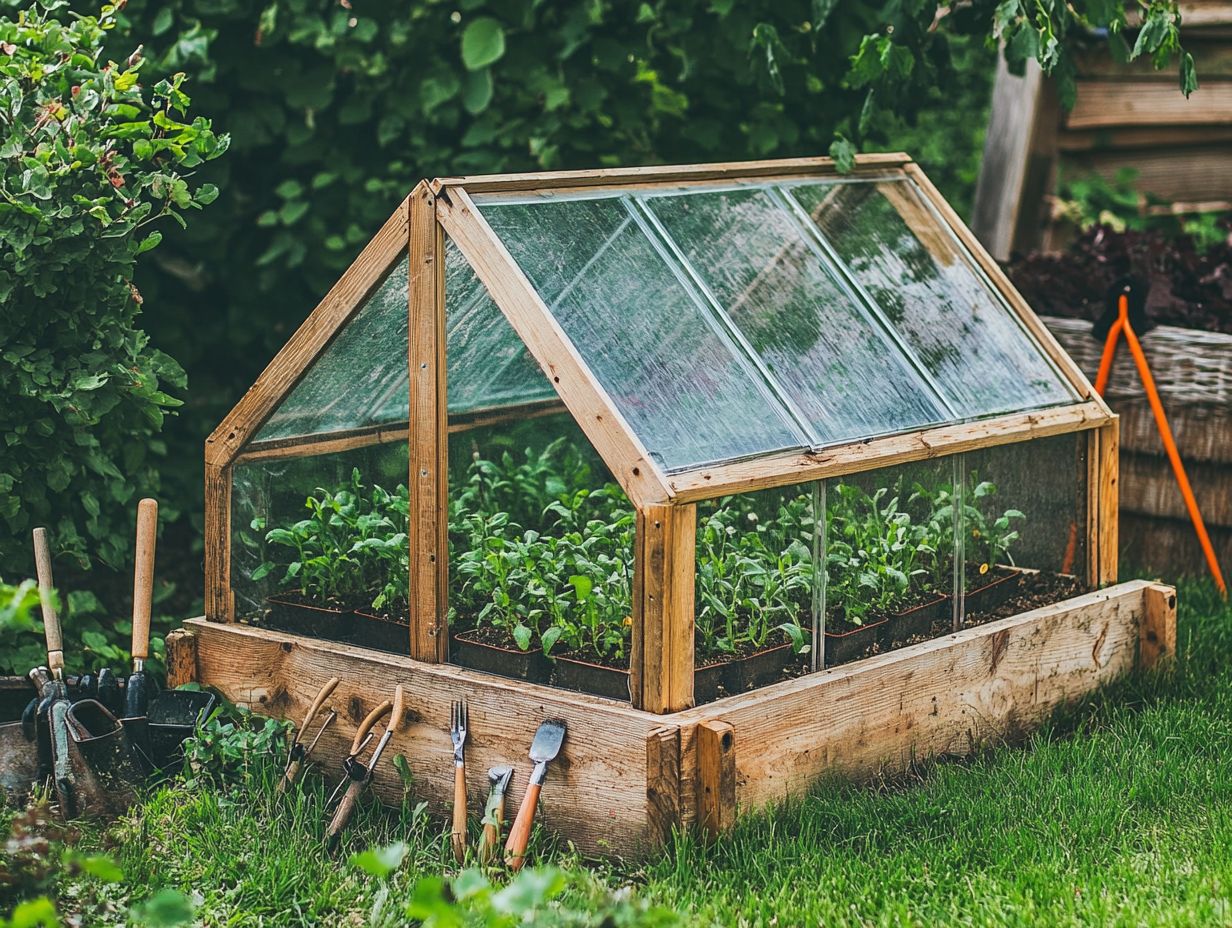 Image showing key factors to consider for building a cold frame