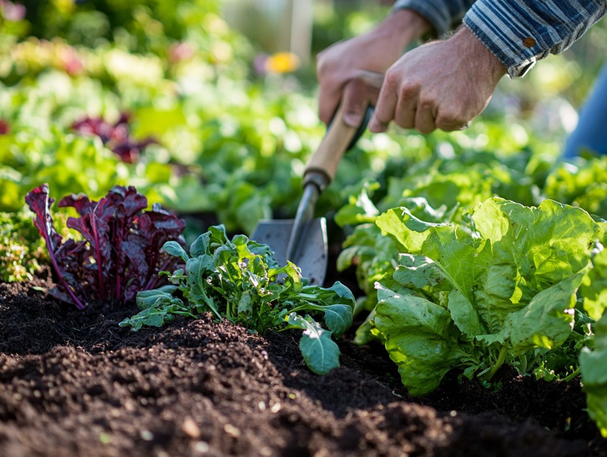 Illustration showing techniques to enhance soil quality