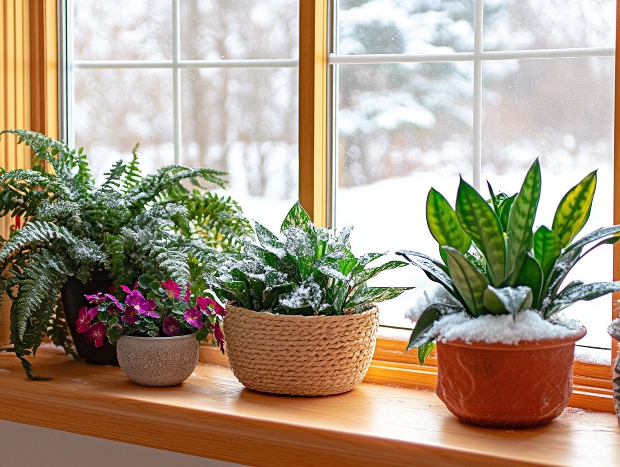 Indoor plants thriving in cold climates