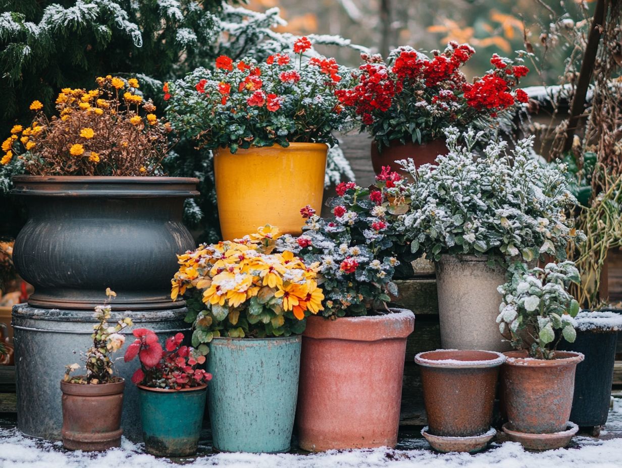 1. What factors should I consider when choosing containers for cold gardens?