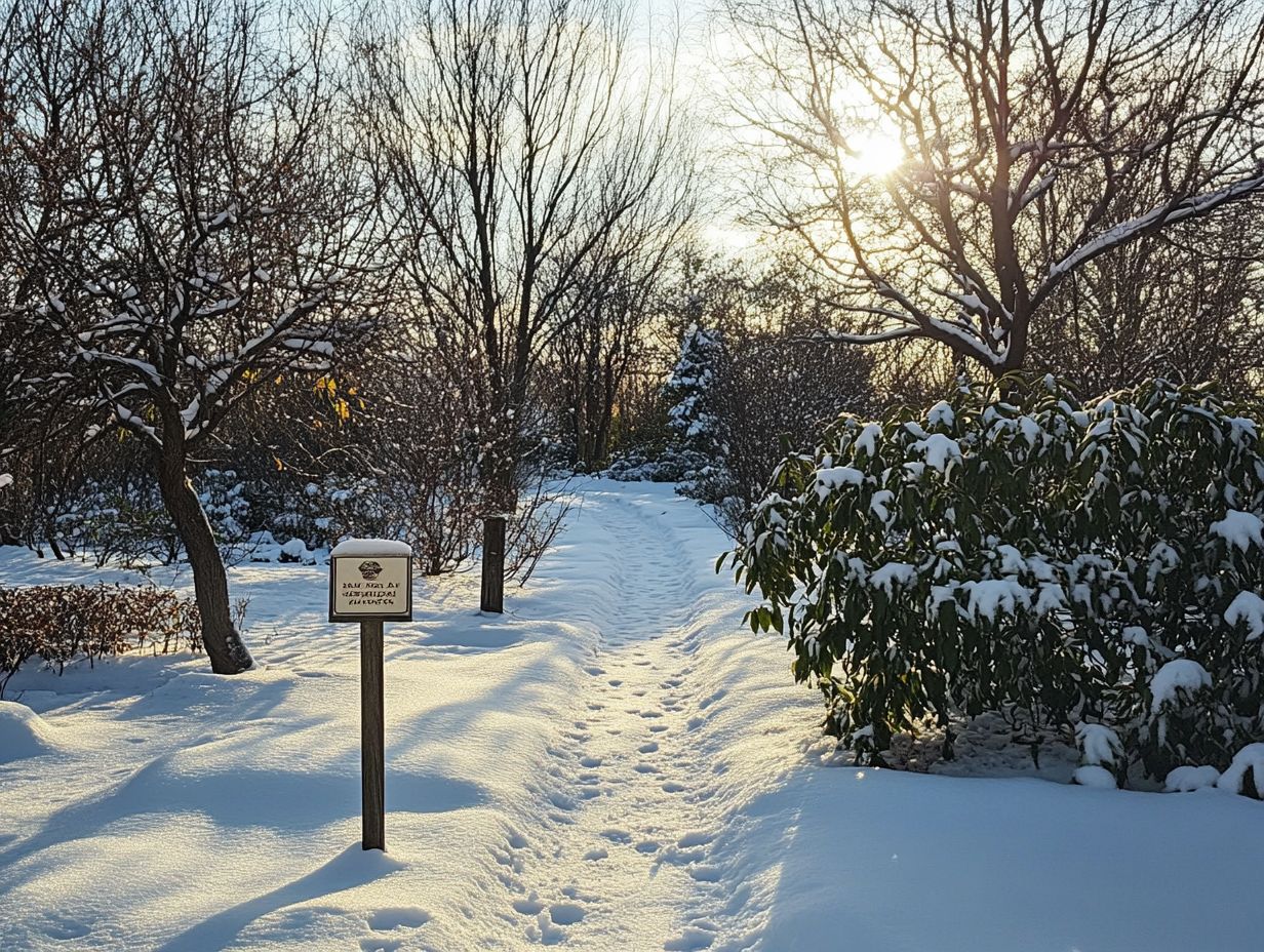 A well-maintained cold garden