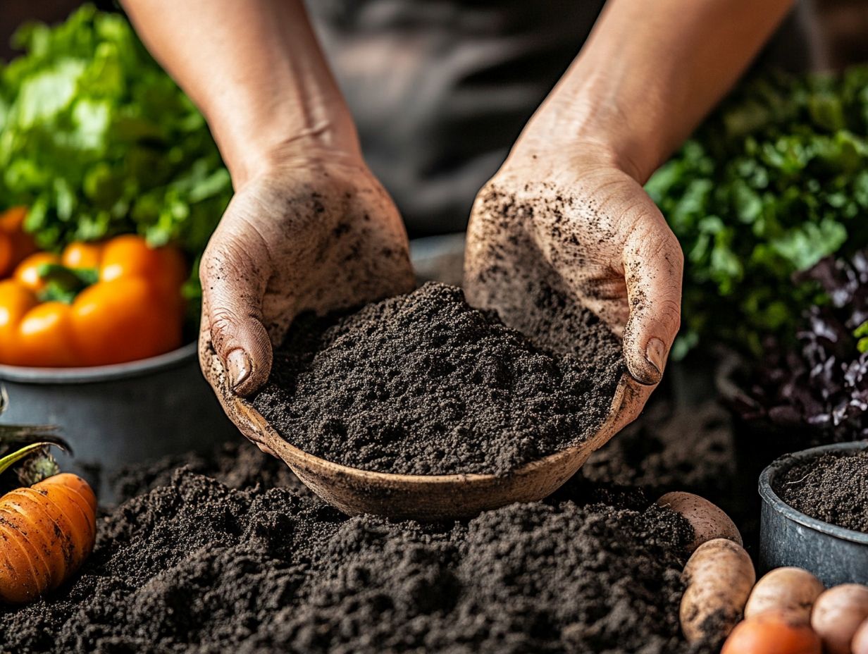 Example of regular garden soil for winter gardening.