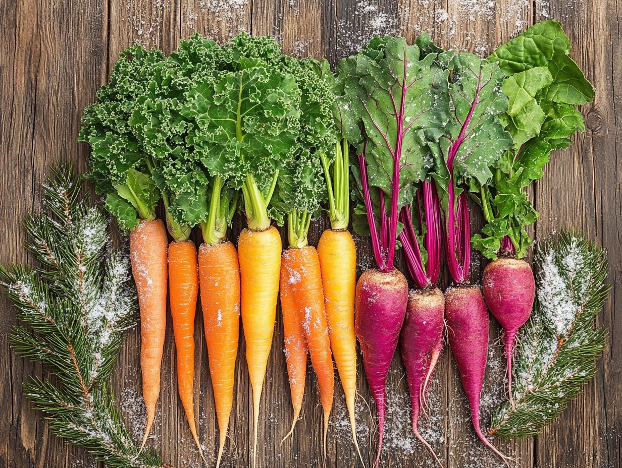 Image showing factors to consider for choosing winter vegetables