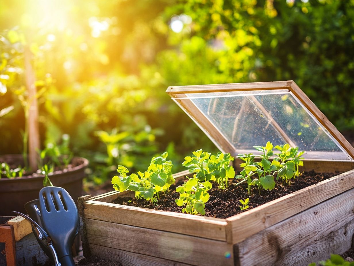 Materials needed for building a cold-frame