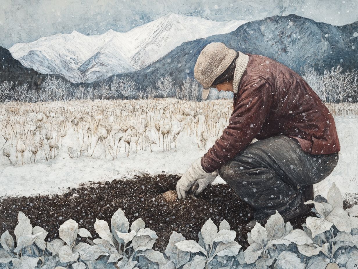 Illustration of Frequently Asked Questions about potato cultivation in cold climates