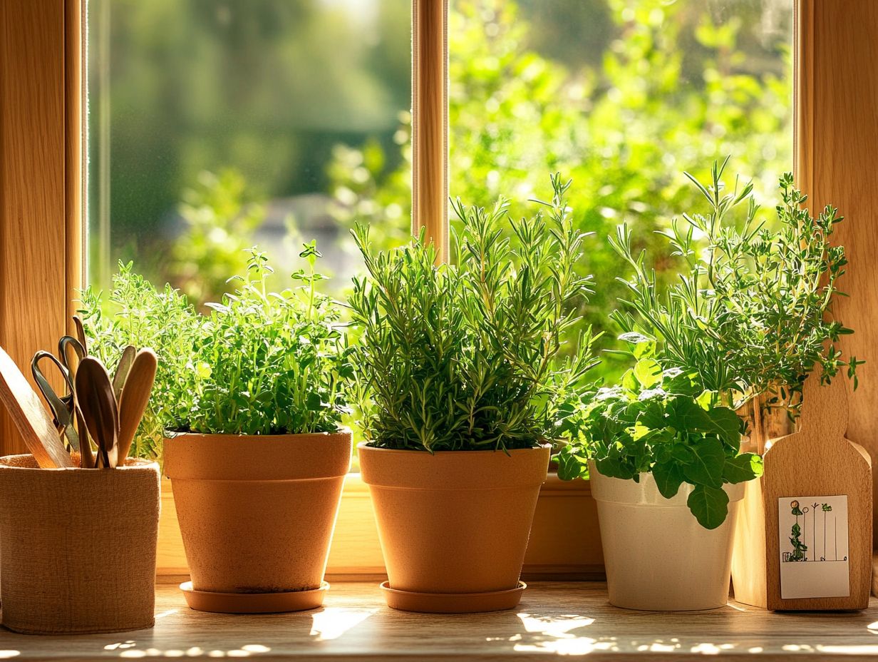 Image showing frequently asked questions about growing winter herbs