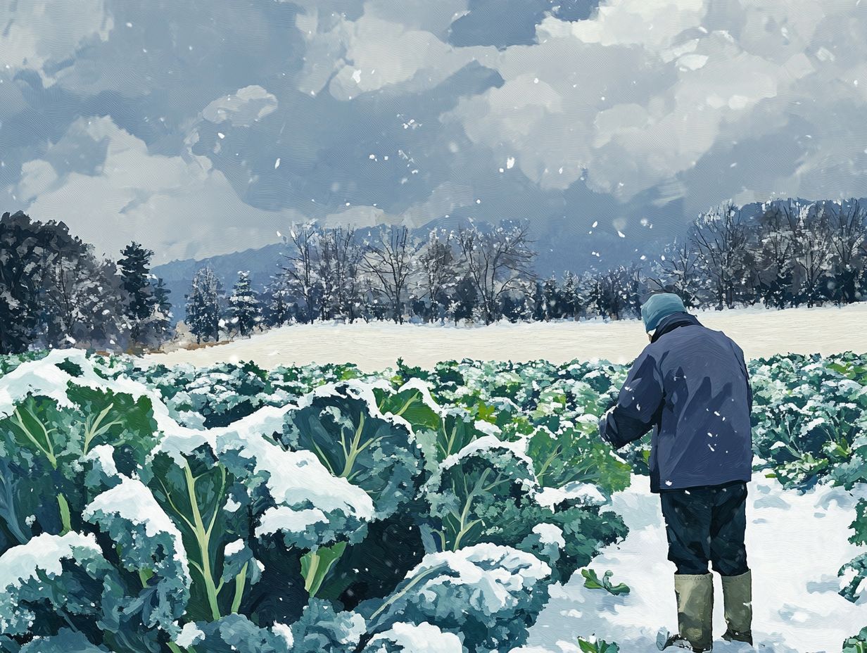 Infographic on key takeaways for managing pests in cold-weather crops