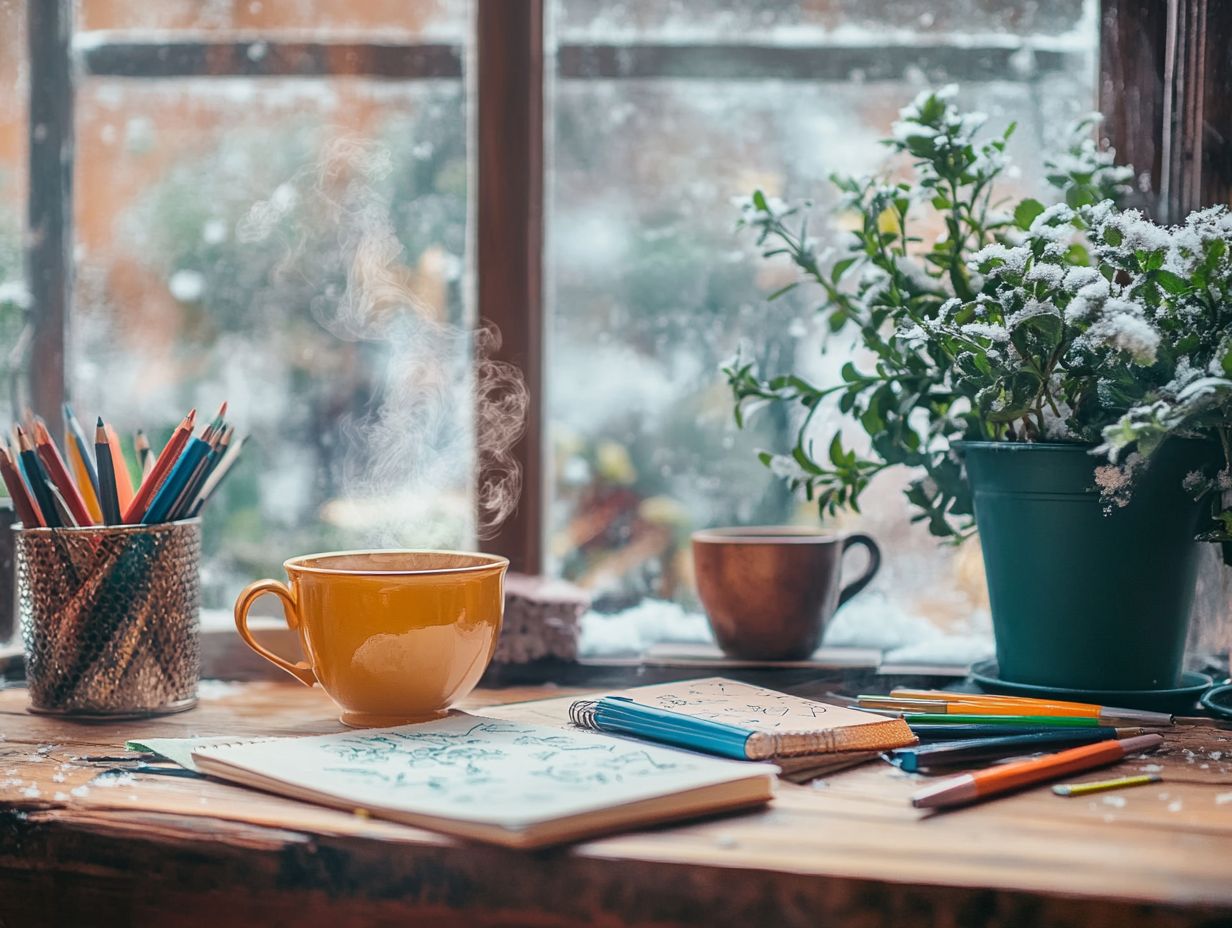 A colorful gardening journal with essential tracking information