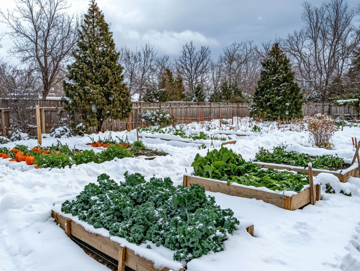 Visual guide for planning a cold-climate vegetable garden.