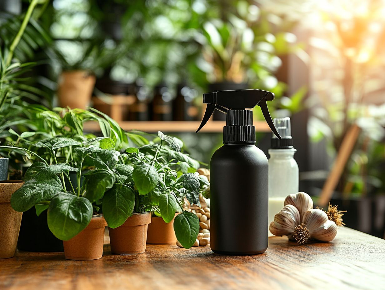 A variety of non-toxic pest control methods for indoor plants