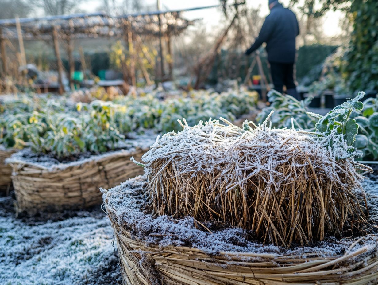 What is the best way to protect roots from freezing?